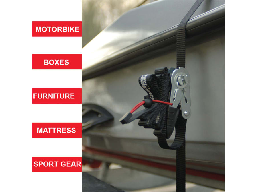 Master Lock 3056EURDAT Ratchet Tie-Down S-Hooks 4.25m