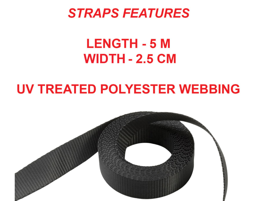 Master Lock 3109EURDAT Ratchet Tie-Down S-Hooks 5m