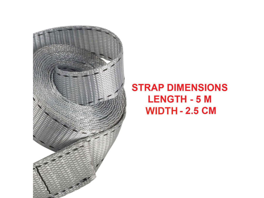 Master Lock 3112EURDAT Lashing Strap 5m 150kg with Metal Buckle