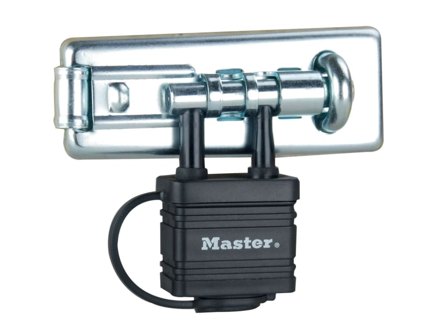 Master Lock 471EURD 110mm Bolt Hasp with Integrated Lock