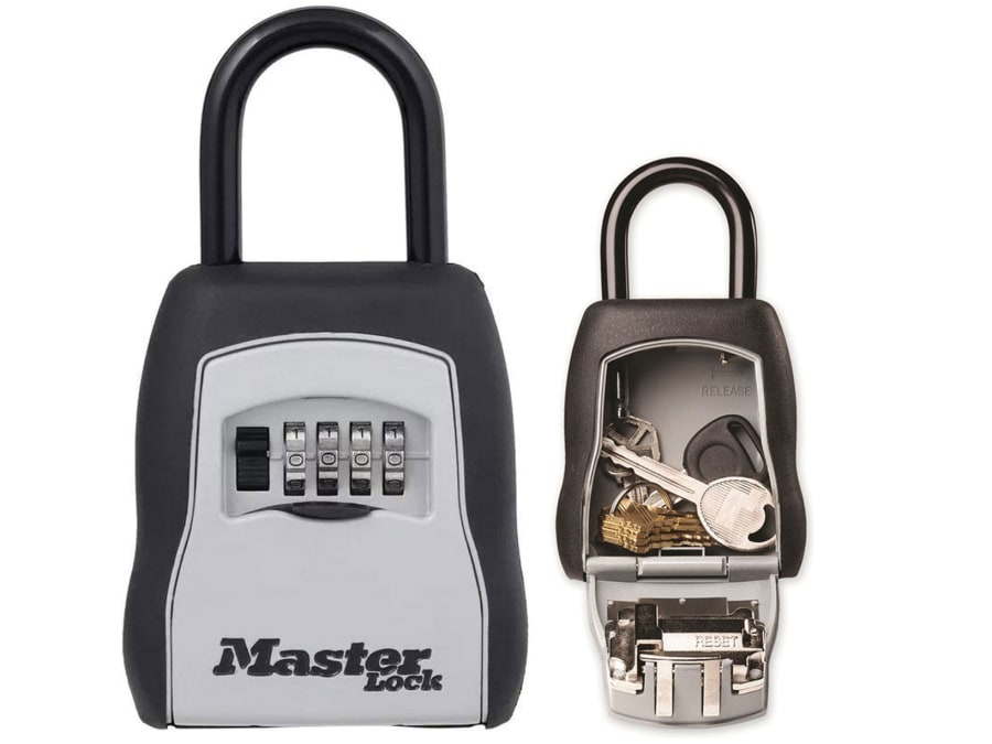 Master Lock 5400EURD Portable Shackled Combination Key Lock Box