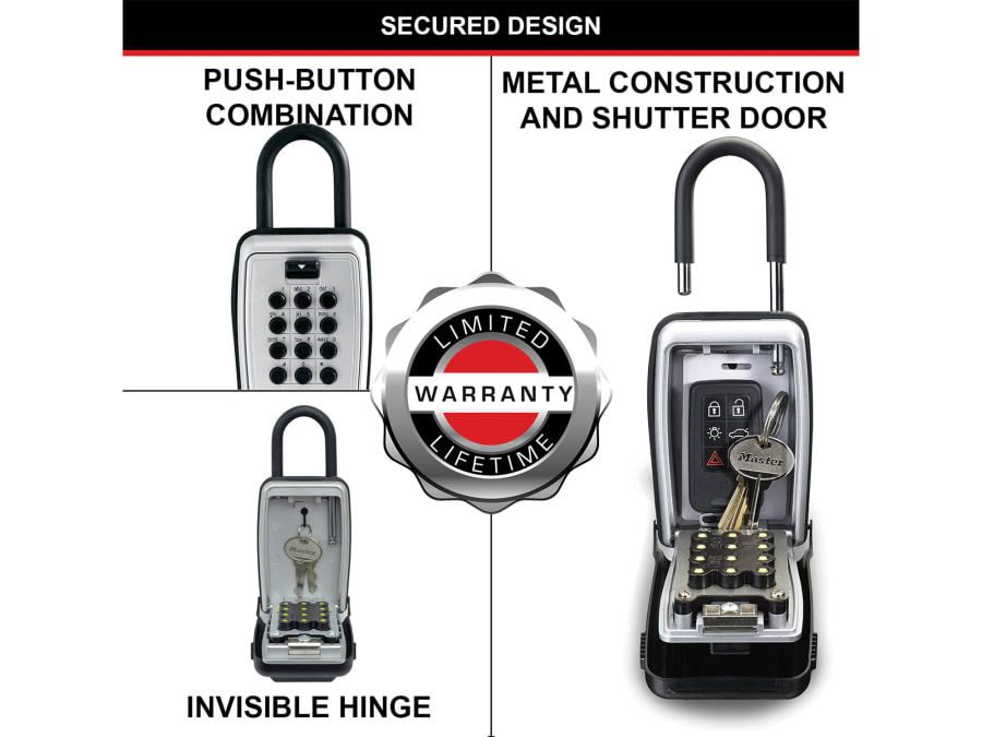 Master Lock 5423EURD Push Button Select Access Key Safe