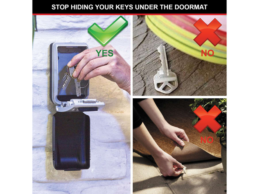 Master Lock 5425EURD Wall Mounted Key Box with Light Up Dial