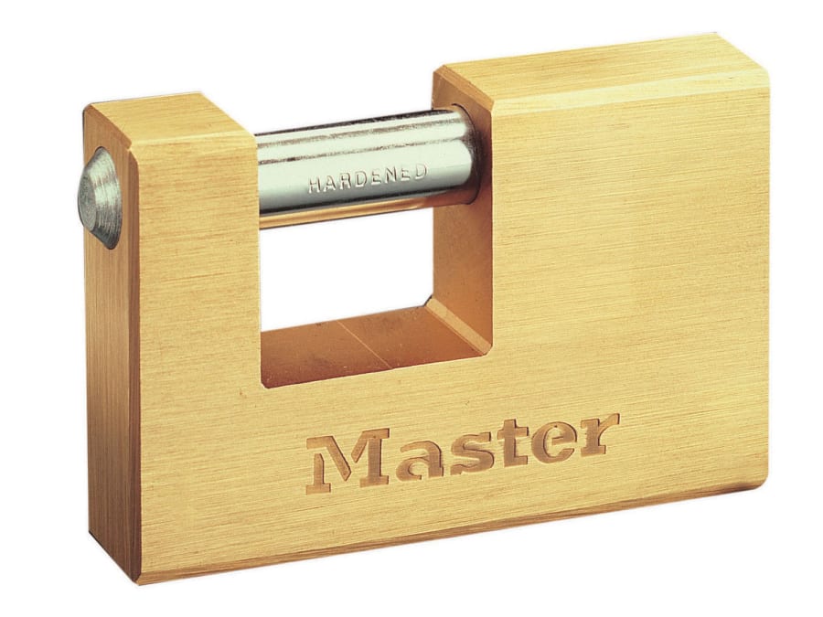 Master Lock 607EURD 76mm Solid Brass Shutter Padlock