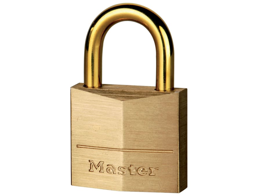Master Lock 635EURD 35mm Solid Brass Padlock with Brass Plated Shackle