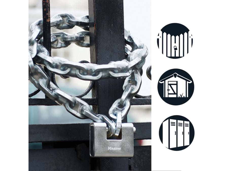 Master Lock 680EURD 80mm Armoured Zinc Body Shutter Padlock