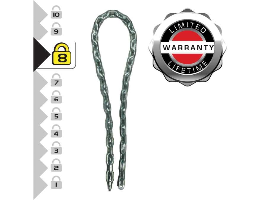 Master Lock 8016EURD 1m x 8mm Hardened Steel Chain
