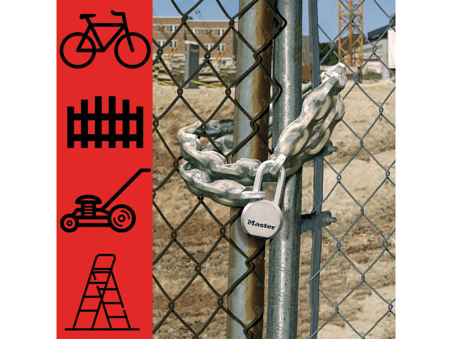 Master Lock 8019EURD 1m x 10mm Hardened Steel Chain