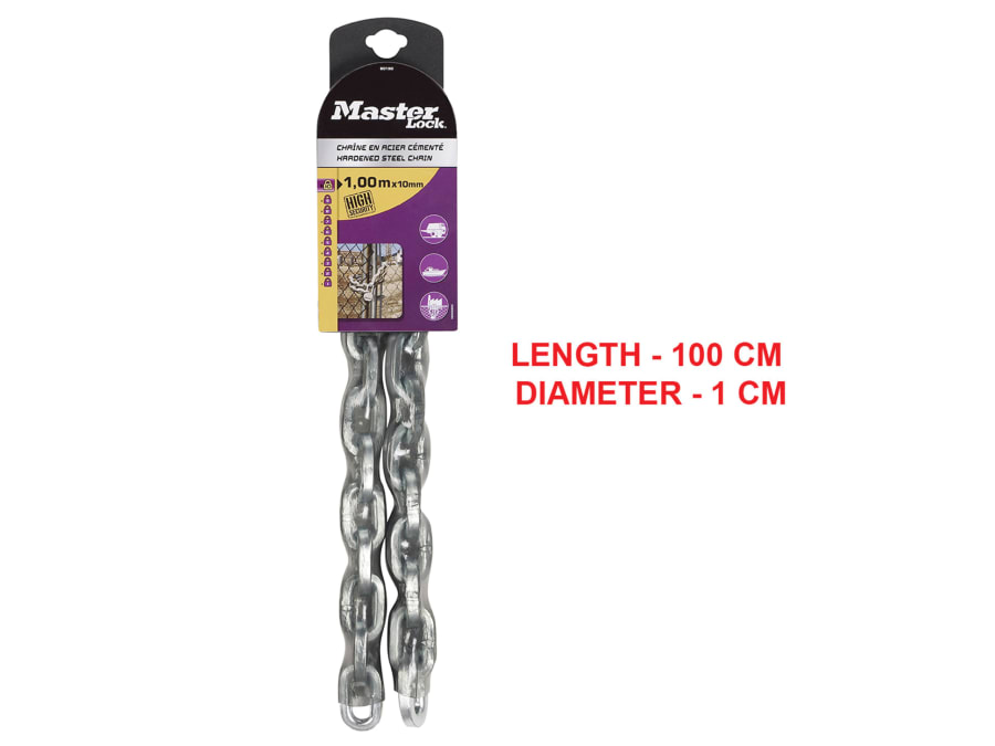 Master Lock 8020EURD 1.5m x 10mm Hardened Steel Chain