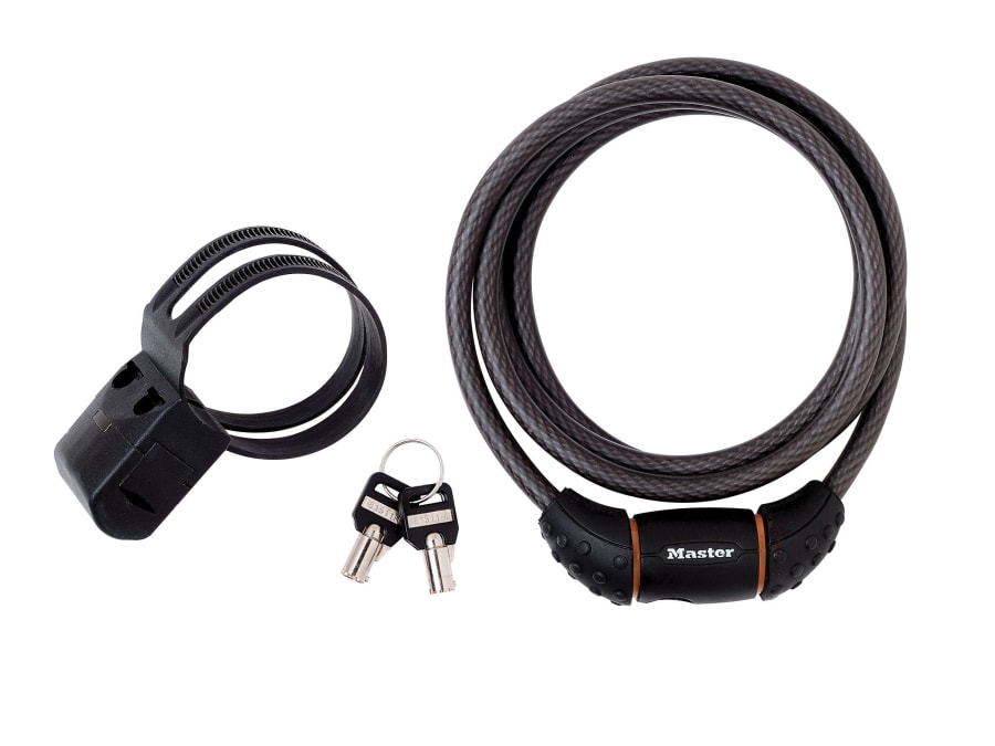 Master Lock 8130EURDPRO 1.8m x 10mm Braided Steel Keyed Cable Lock