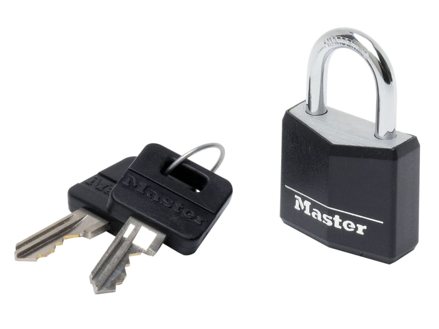 Master Lock 9130EURDBLK 30mm Padlock with 4-Pin Cylinder