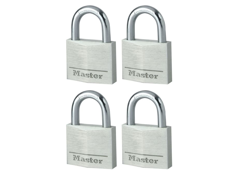Master Lock 9140EURQNOP 40mm Aluminium Padlock Keyed Alike
