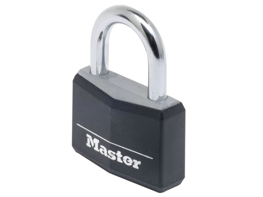 Master Lock 9150EURDBLK 50mm Padlock with 4-Pin Cylinder