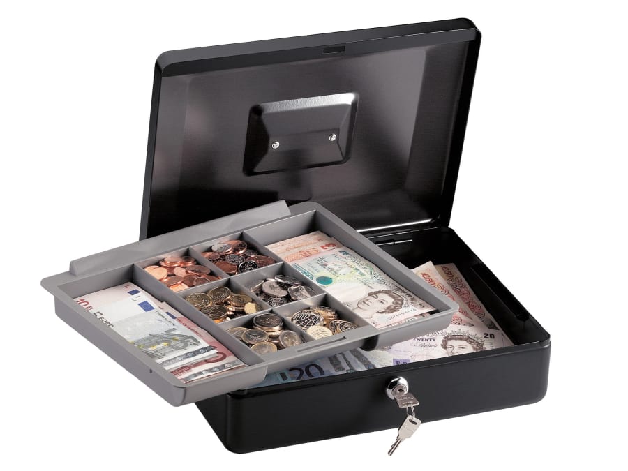 Master Lock CB12ML Medium Cash Box with Keyed Lock