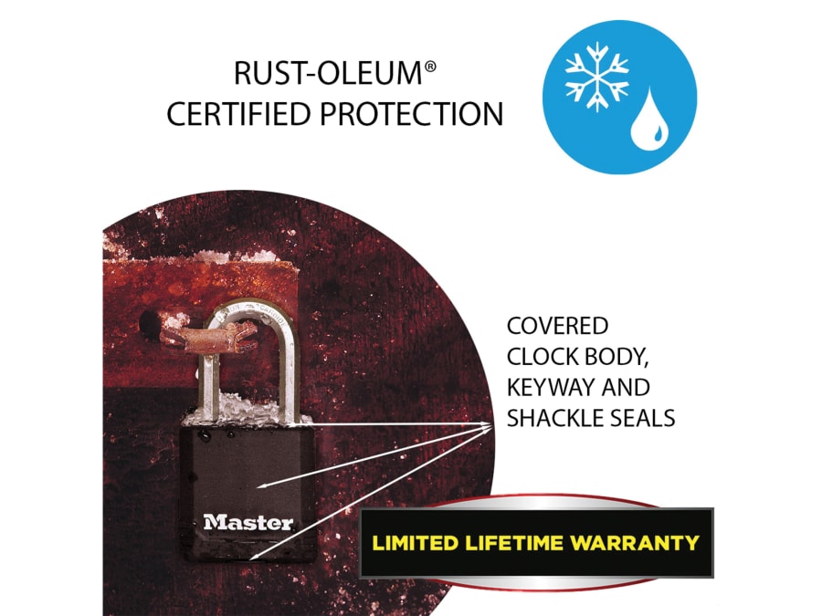 Master Lock M115EURDLF 45mm Padlock with 38mm Shackle