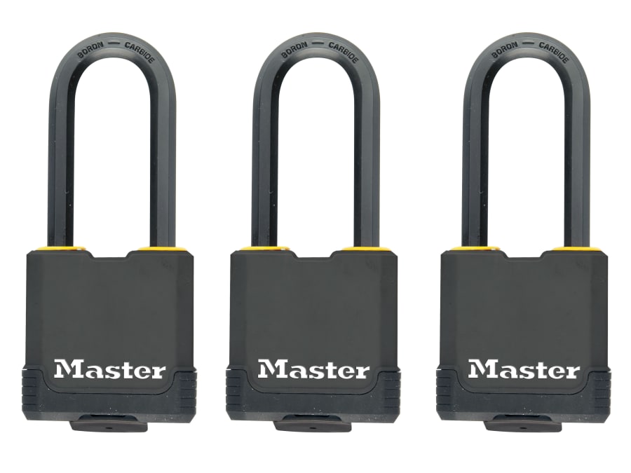 Master Lock M115EURTRILF 45mm Weather Tough Padlock Keyed Alike x 3
