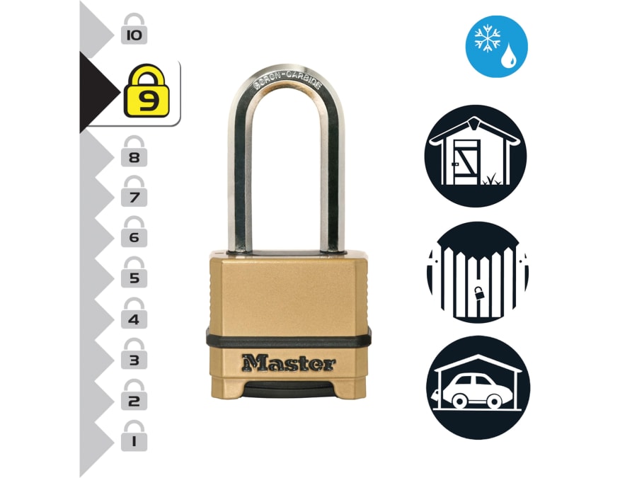 Master Lock M175EURDLH 50mm 4-Digit Combination Padlock