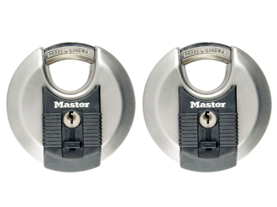 Master Lock M40EURT 70mm Stainless Steel Discus Padlock Keyed Alike
