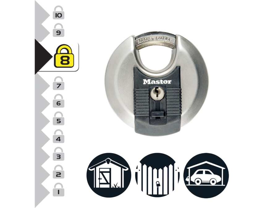 Master Lock M40EURD 70mm Stainless Steel Discus Padlock