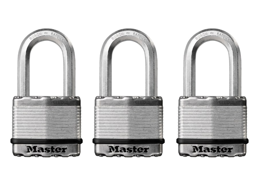 Master Lock M5EURTRILF 50mm Laminated Steel Padlock with 38mm Shackle