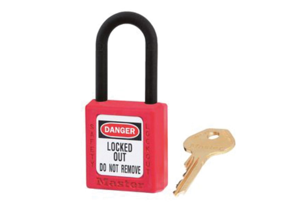 Master Lock 406RED 38mm Red Composite Lockout Padlock