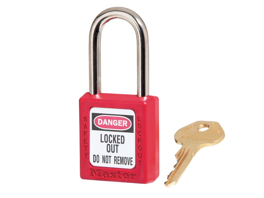 Master Lock 410RED 38mm Red Lockout Padlock