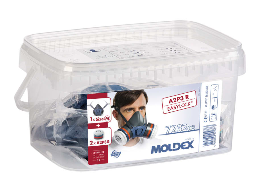 Moldex 723202 Series 7000 Half Mask Medium with 2 × A2P3 R Filters and Storage Box