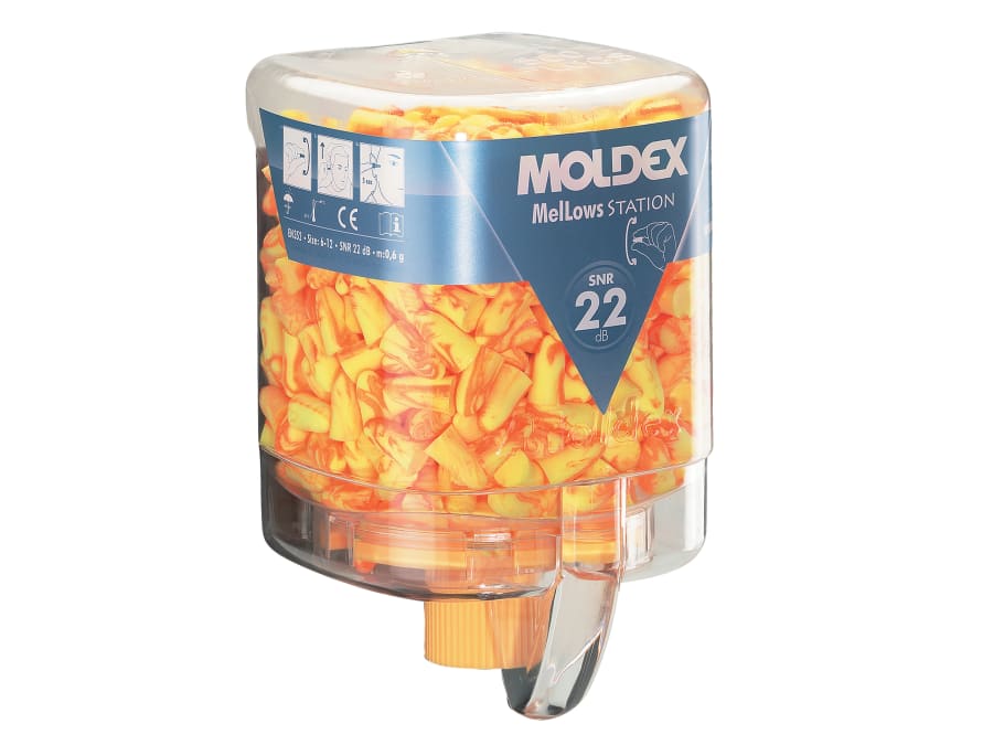 Moldex 762501 MelLows Disposable Foam Earplugs SNR 22dB (250 Pairs)