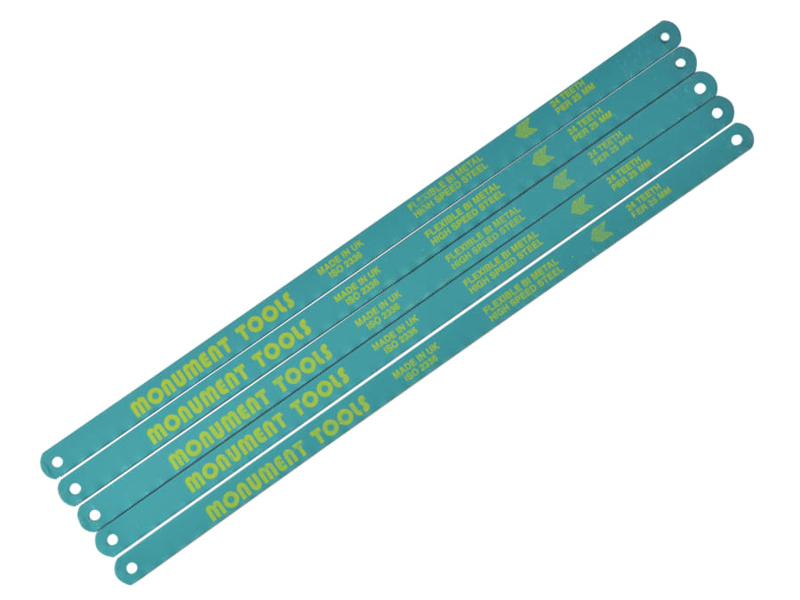 Monument 1925P 300mm Hacksaw Blades with 24 TPI Pack 5