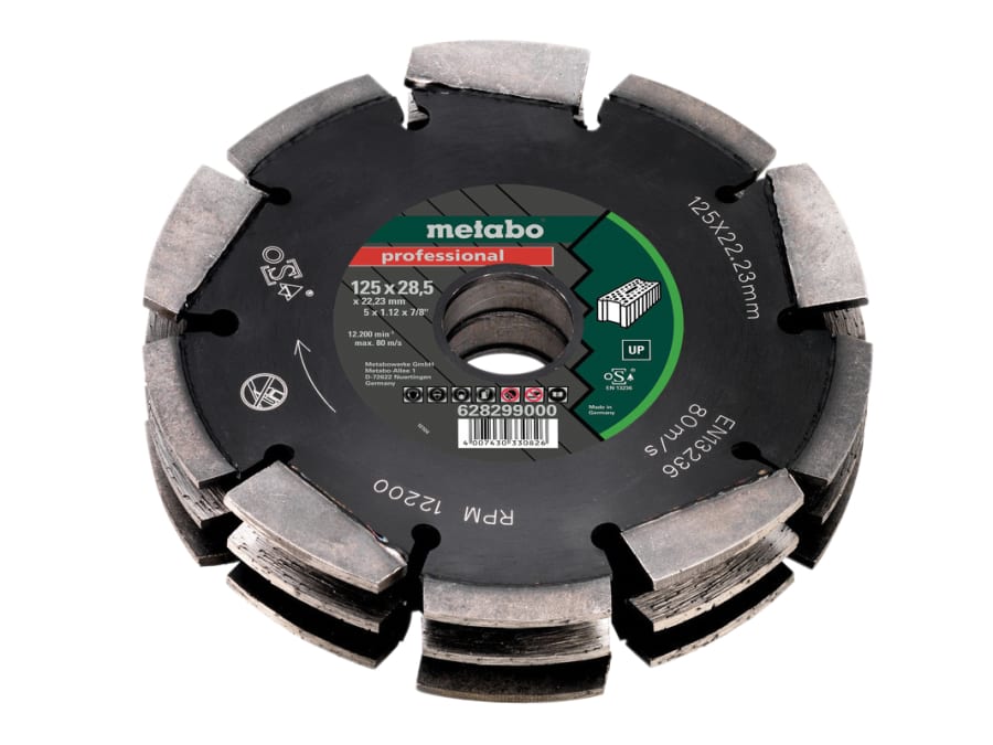 Metabo 628299000 125mm Universal Wall Chaser Blade