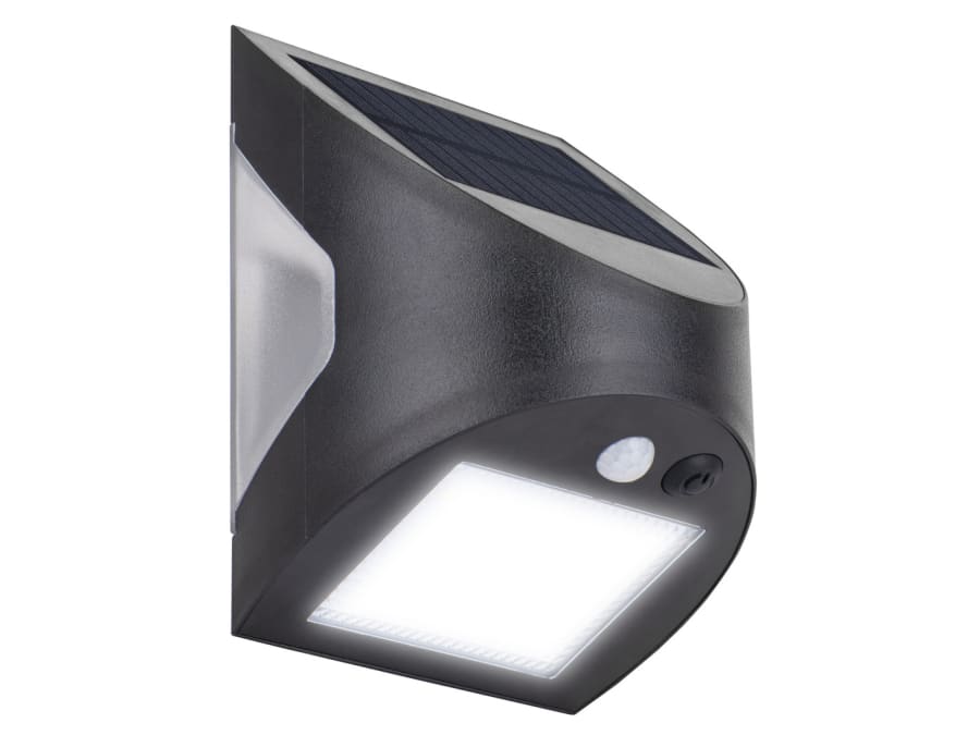 Masterplug LEXSW30B4001 Outdoor Solar Wall Light with PIR Motion Sensor