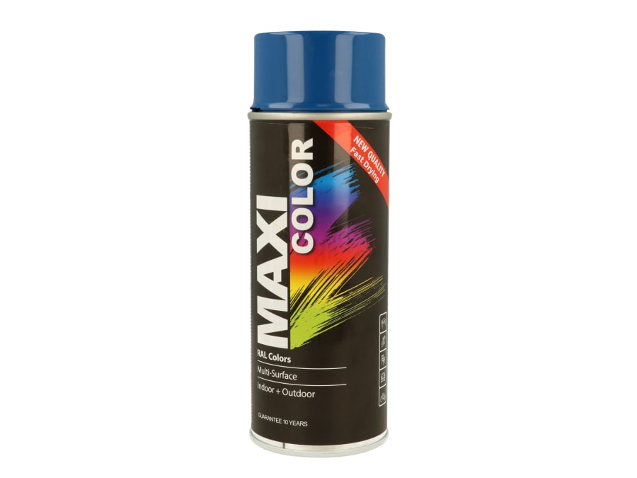 Maxicolor MX5010 Spray Gloss Gentian Blue RAL5010 400ml