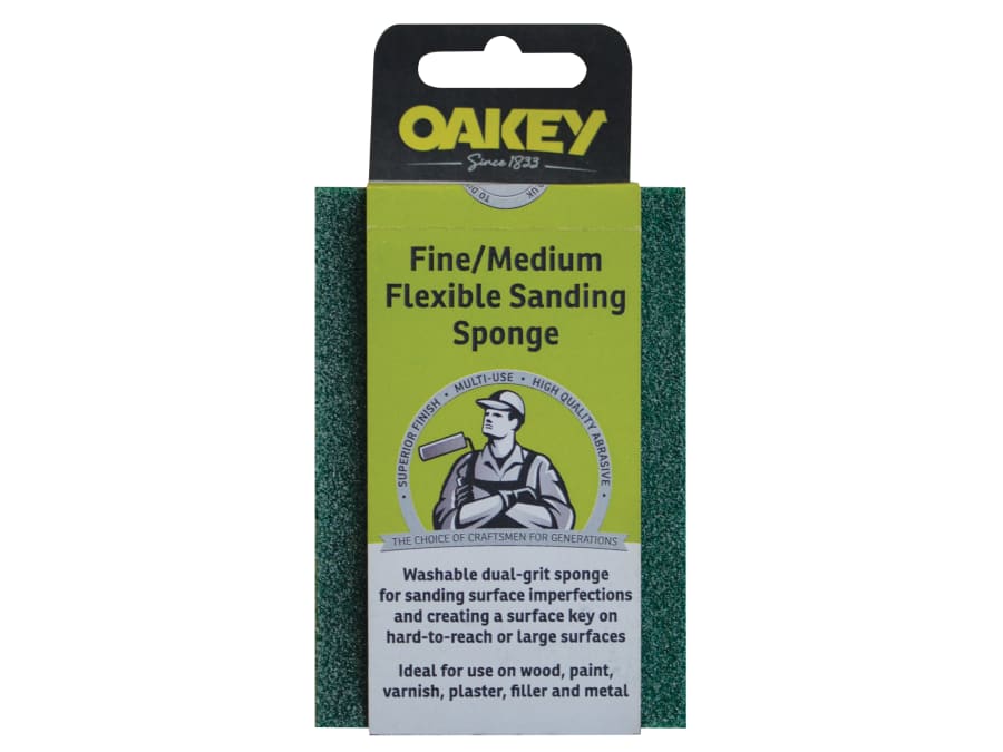 Oakey 63642558593 Dual-Grit Sanding Sponge