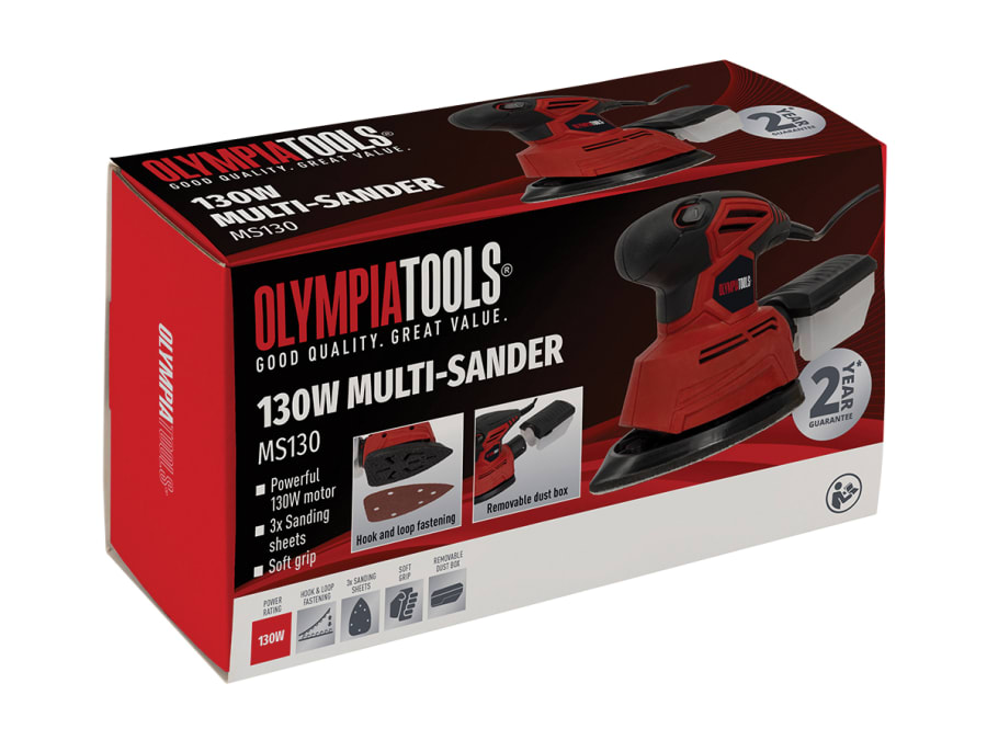 Olympia Power Tools 09220 130W Multi-Sander 240V