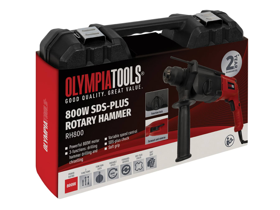 Olympia Power Tools 09040 SDS Plus Rotary Hammer 800W 240V