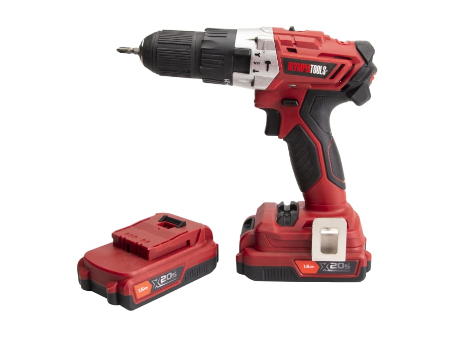 Olympia Power Tools 09914 X20S™ 20V Combi Drill Driver with 2 × 1.5Ah Batteries