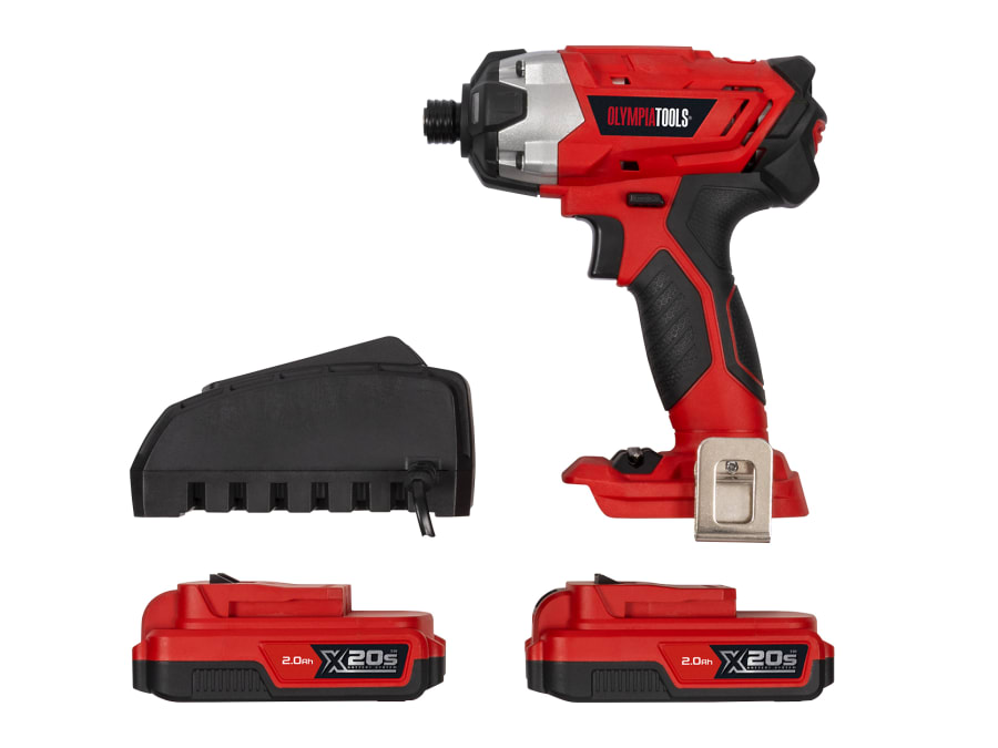 Olympia Power Tools 09920 X20S™ Impact Driver 20V with 2 × 2.0Ah Batteries