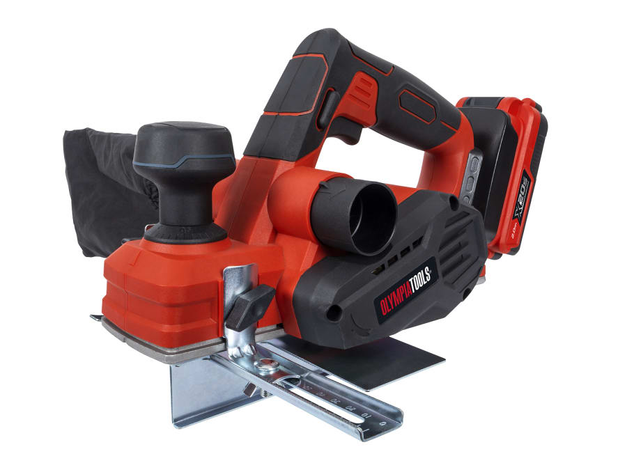 Olympia Power Tools 09965 X20S Planer 20V with 1 × 2.0Ah Battery