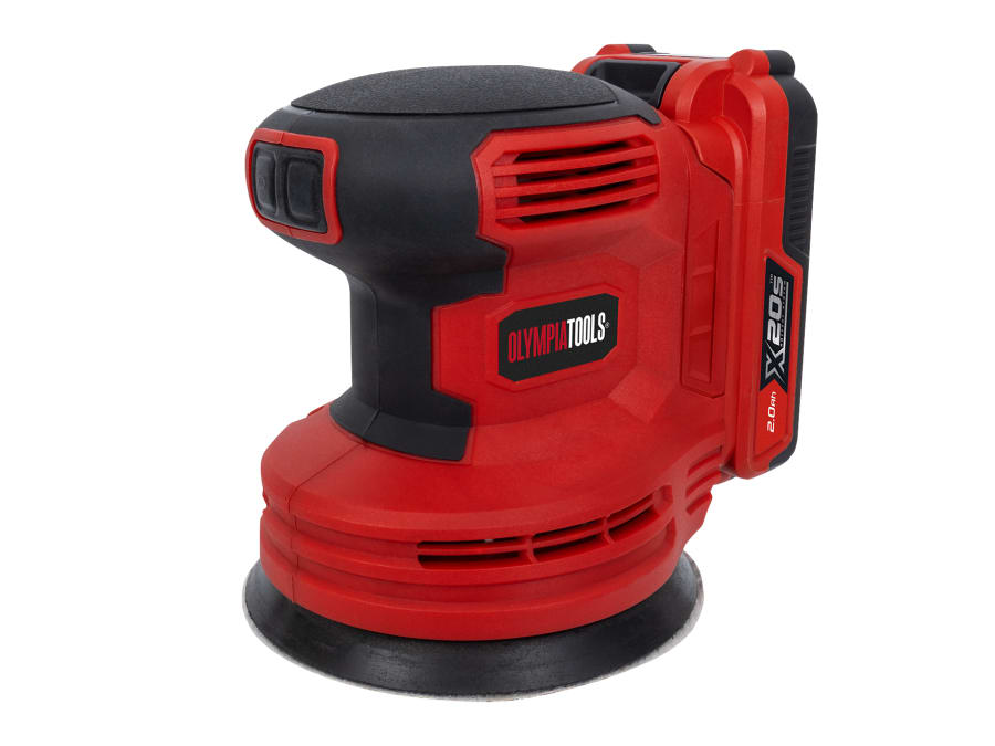 Olympia Power Tools 09960 X20S™ 20V Random Orbital Sander with 1 × 2.0Ah Battery