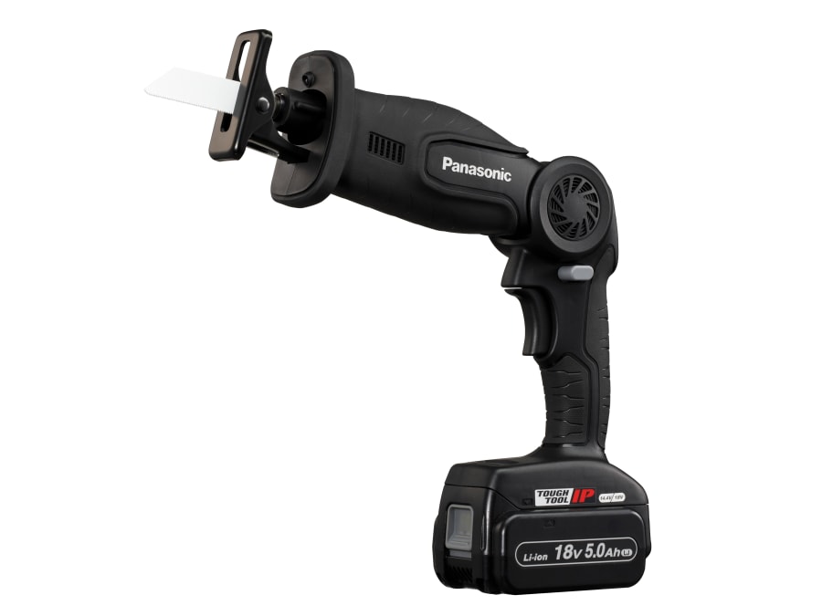 Panasonic EY47A1LJ2G31 14.4/18V Folding Reciprocating Saw with 2 × 5.0Ah Batteries