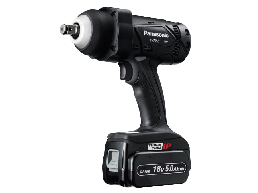 Panasonic EY7552LJ2S31 18V Heavy-Duty Impact Wrench with 2 × 5.0Ah Batteries