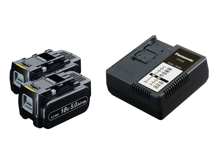 Panasonic EY79A3LJ2G31 18V Smart Brushless Combi Drill Driver with 2 × 5.0Ah Batteries