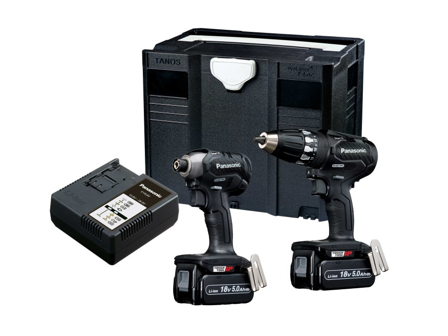 Panasonic EYC241LJ2G31 18V Twin Pack with 2 × 5.0Ah Batteries