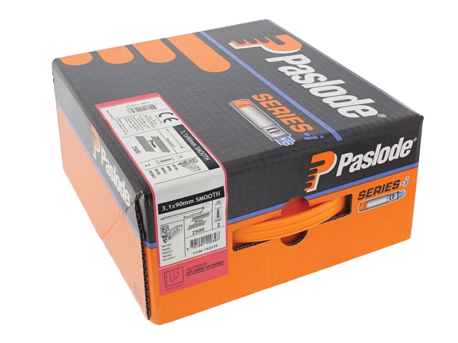 Paslode 140629 3.1 x 90mm IM360 Smooth Nails with 2 Fuel Cells