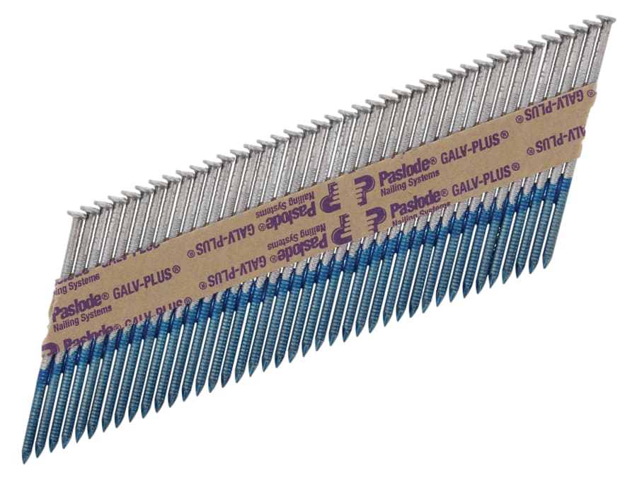 Paslode 141072 3.1 x 75mm IM360 Ring Nails Galv-Plus Finish Box of 2200 with 2 Fuel Cells