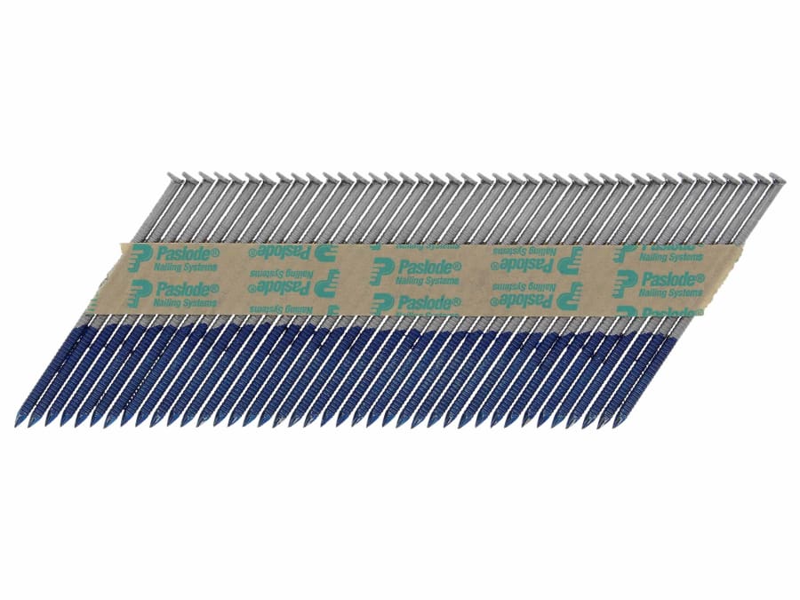 Paslode 141208 2.8 x 63mm IM350+ Ring Shank Nails Bright Finish Box of 3300 with 3 Fuel