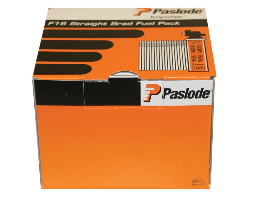 Paslode 300274 63mm IM65a Galvanised Angled Brads with 2 Fuel Cells