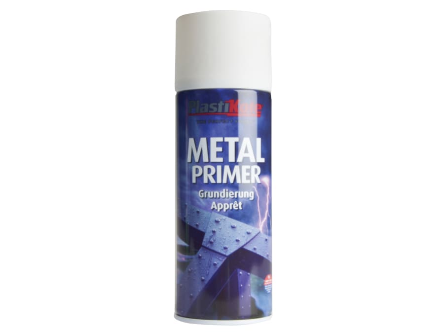 Plastikote 010598 Metal Primer Spray White 400ml