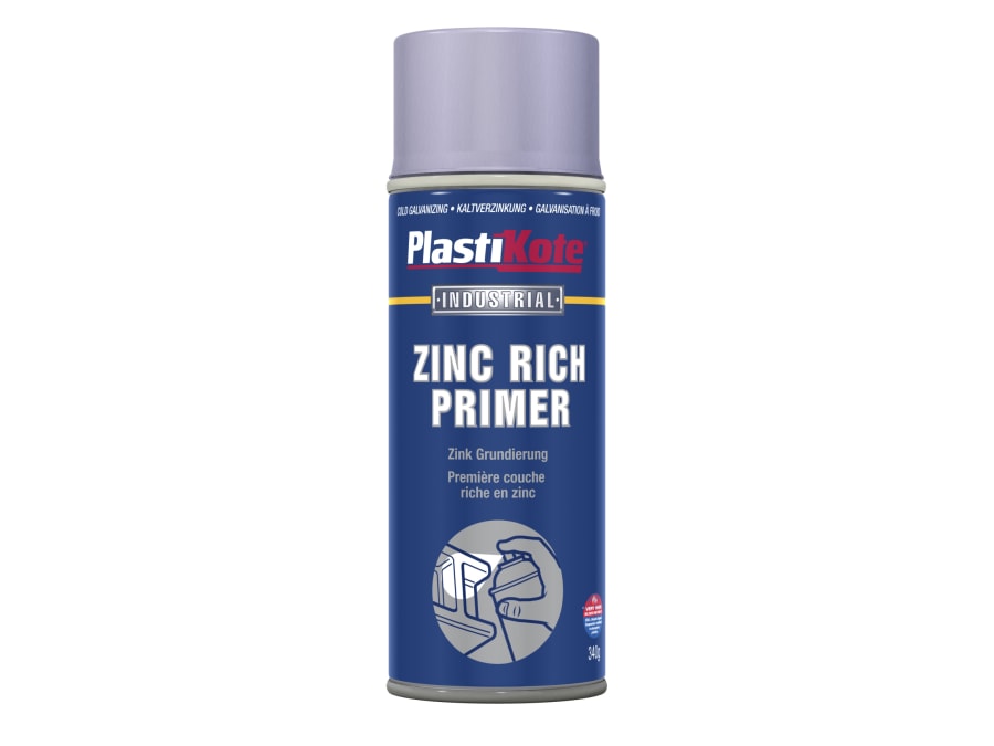 Plastikote 010599 Zinc Primer Spray 400ml