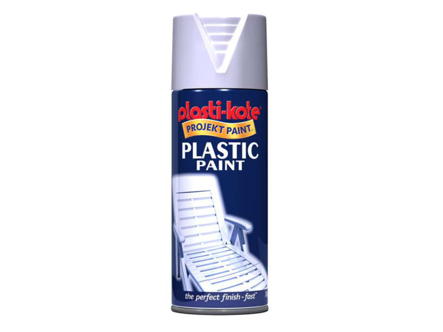 Plastikote 010607 White Gloss Spray Paint 400ml